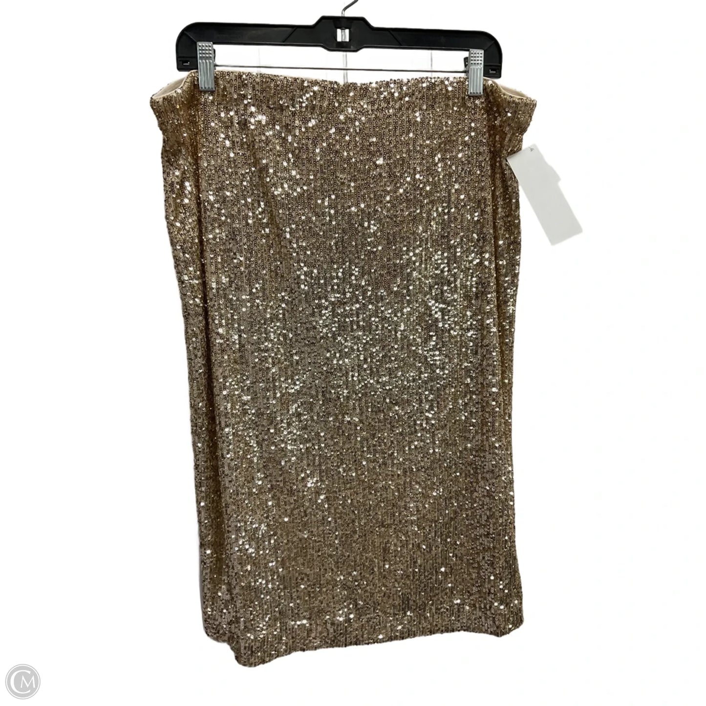 Skirt Midi By Ann Taylor In Gold, Size: Xlp