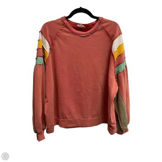 Top Long Sleeve By Easel In Multi-colored, Size: L