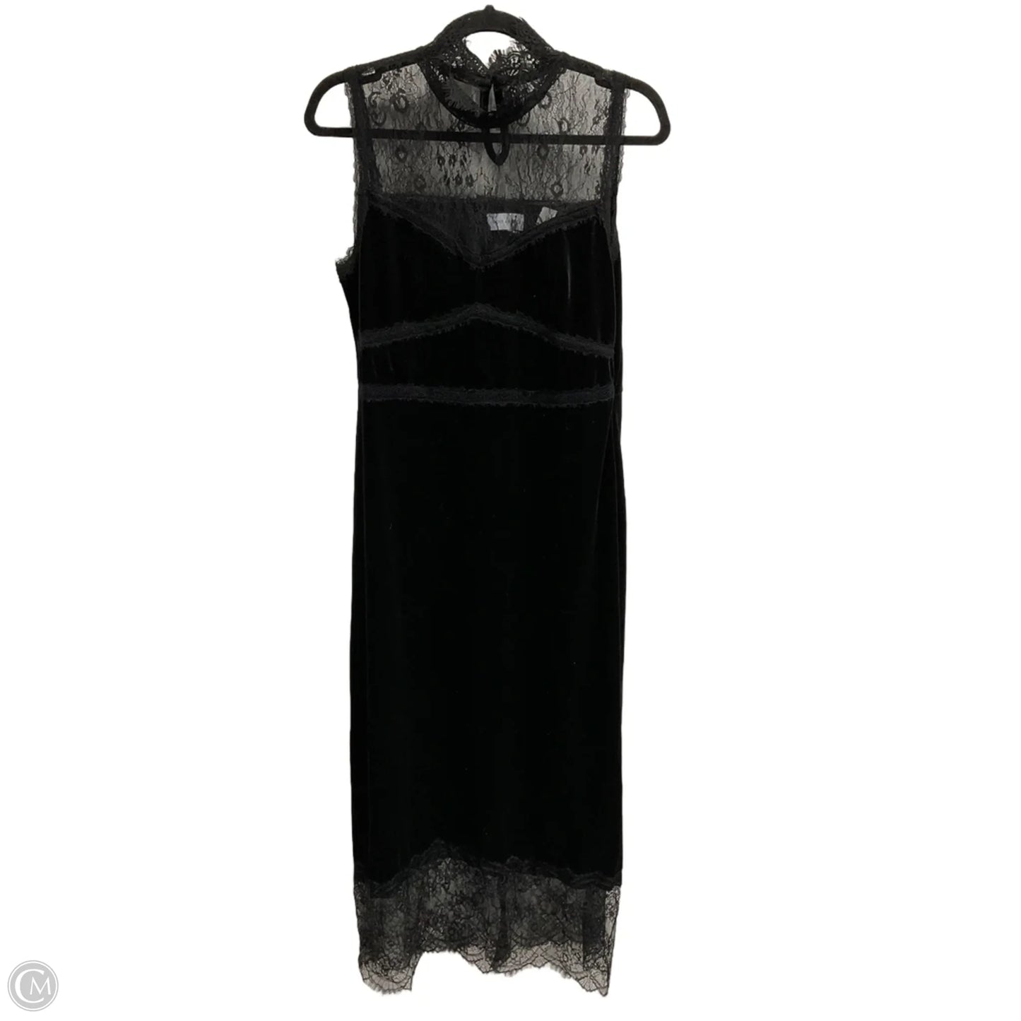 Dress Party Long By Clothes Mentor In Black, Size: L