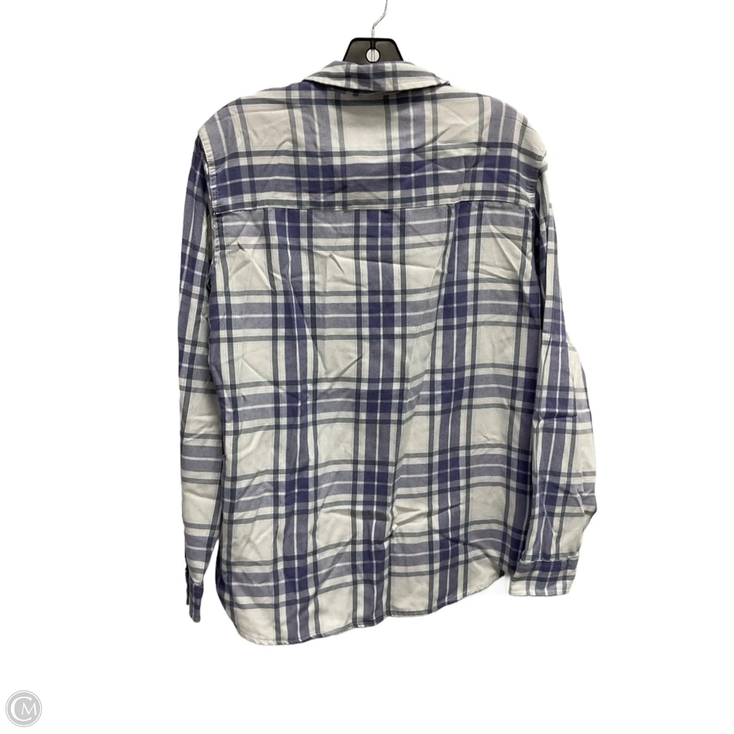 Top Long Sleeve By Jachs Girlfirend In Plaid Pattern, Size: M