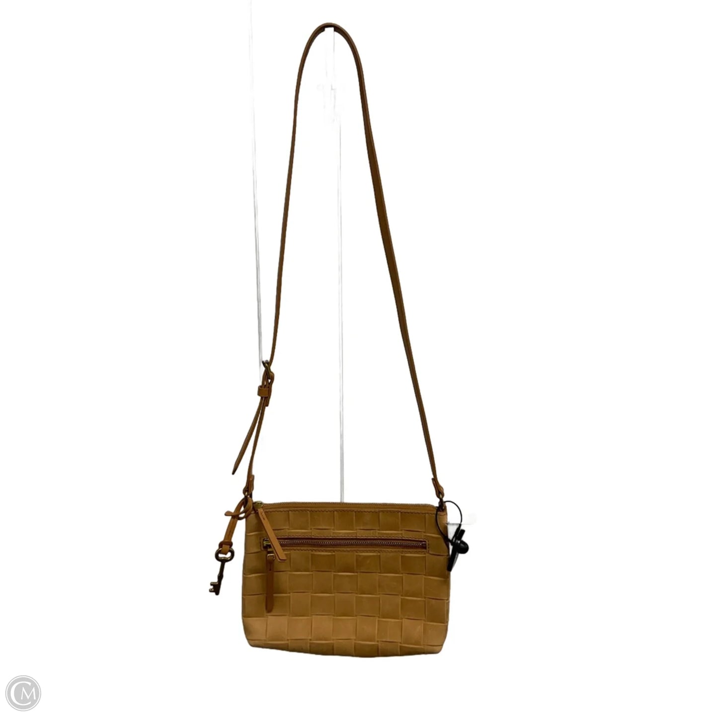 Crossbody Leather By Fossil, Size: Medium