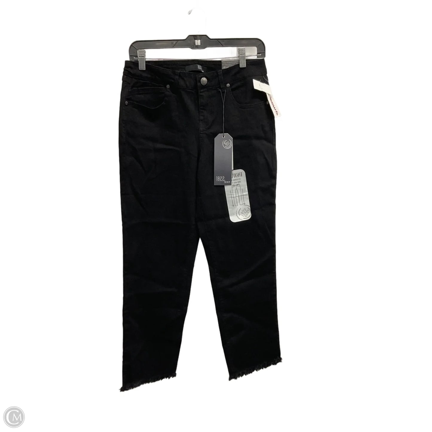 Jeans Straight By 1822 Denim In Black, Size: 8