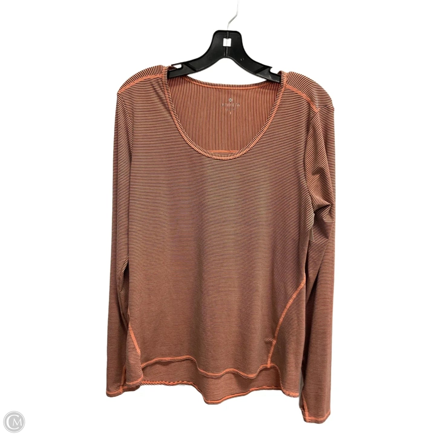 Athletic Top Long Sleeve Crewneck By Athleta In Orange, Size: L
