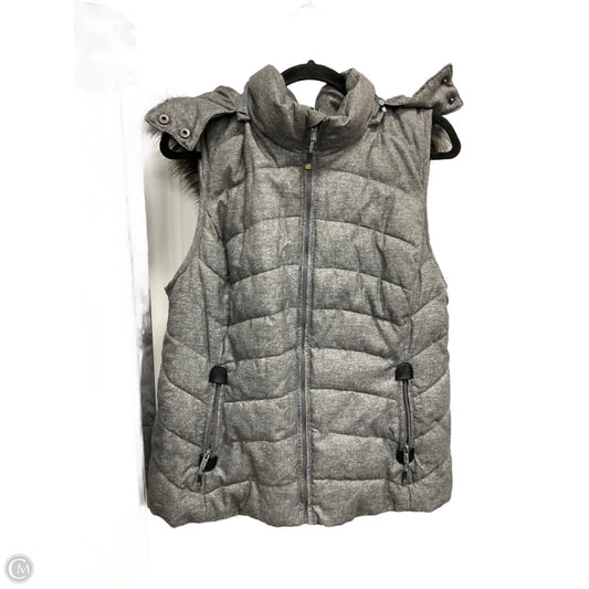 Vest Puffer & Quilted By Green Tea In Grey, Size: Xl