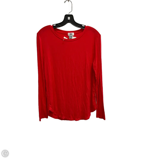 Top Long Sleeve Basic By Old Navy In Red, Size: L