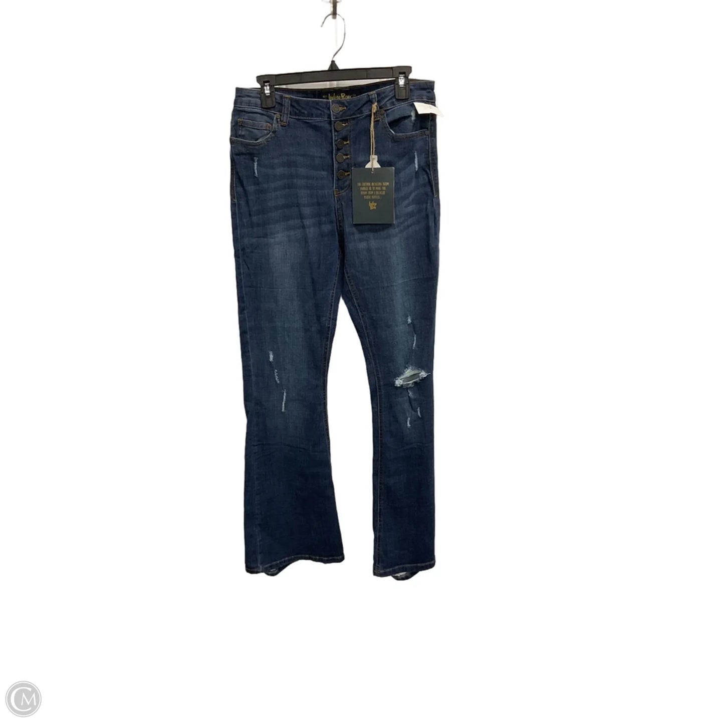 Jeans Flared By Indigo Rein In Blue, Size: 12