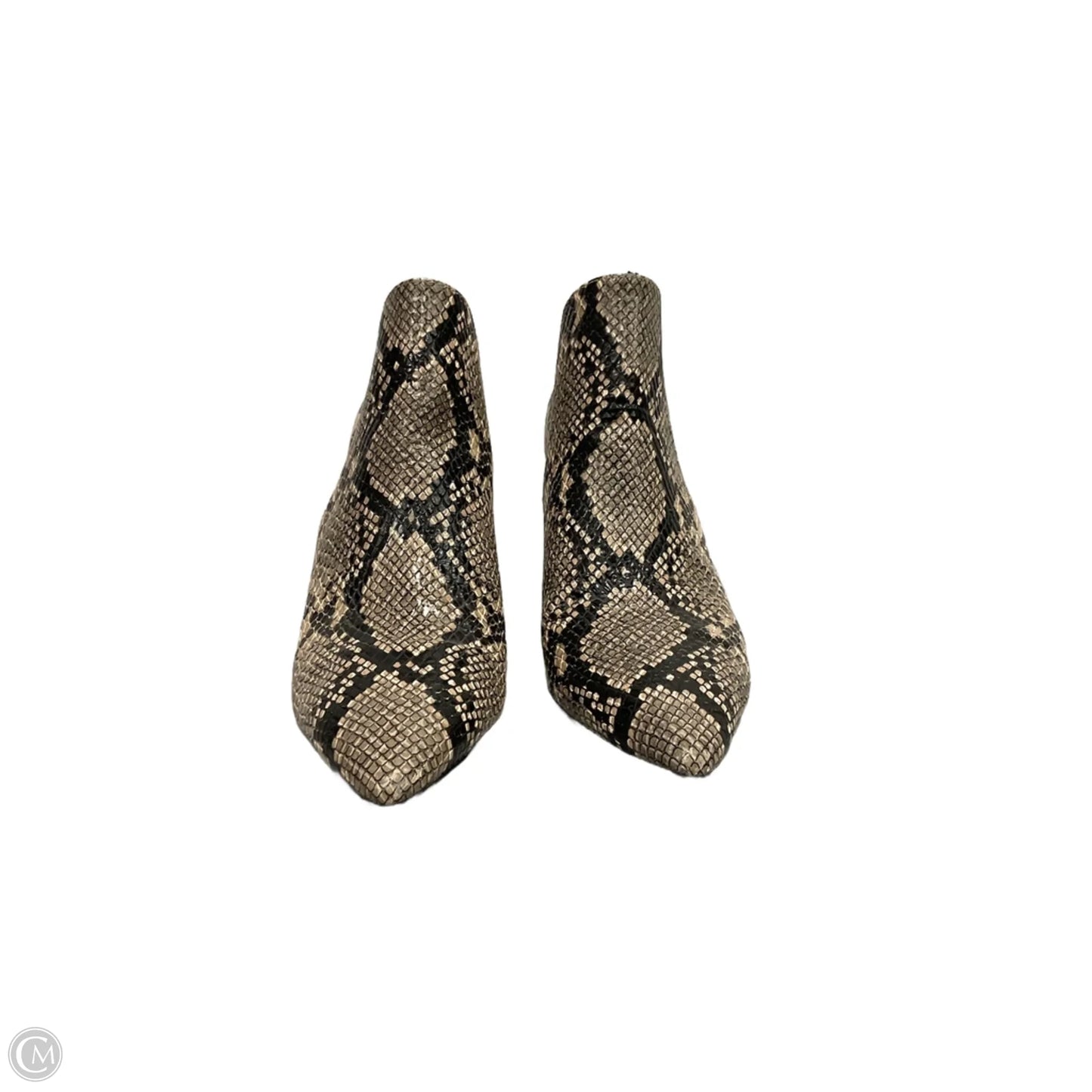 Boots Ankle Heels By Charles By Charles David In Snakeskin Print, Size: 8.5