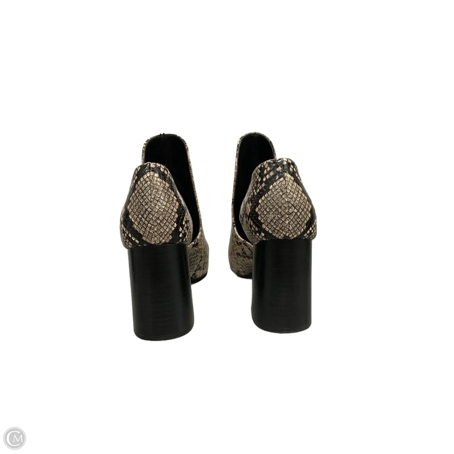Boots Ankle Heels By Charles By Charles David In Snakeskin Print, Size: 8.5