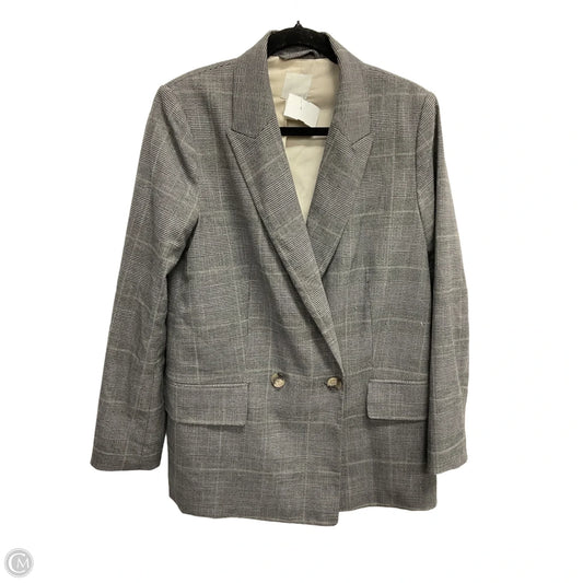 Blazer By H&m In Plaid Pattern, Size: M