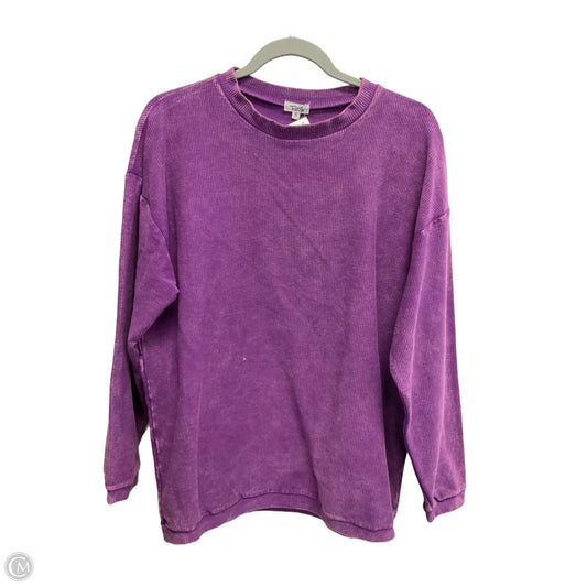 Top Long Sleeve By Clothes Mentor In Purple, Size: S