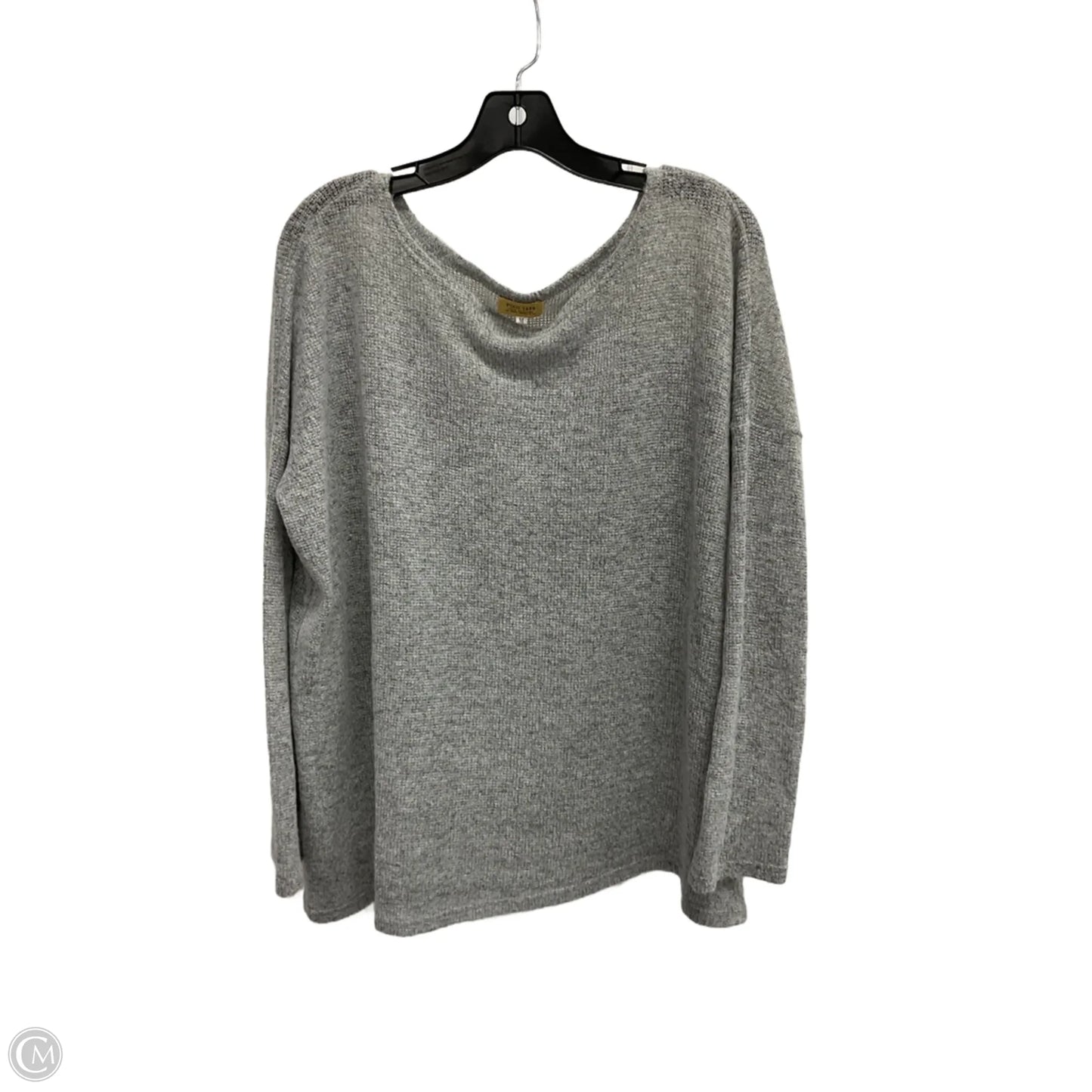 Top Long Sleeve By Piko In Grey, Size: M