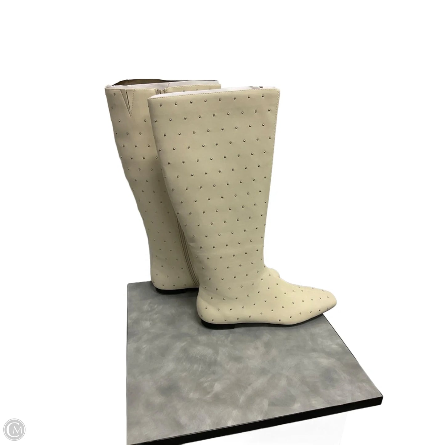 Boots Knee Heels By Katy Perry In Ivory, Size: 11