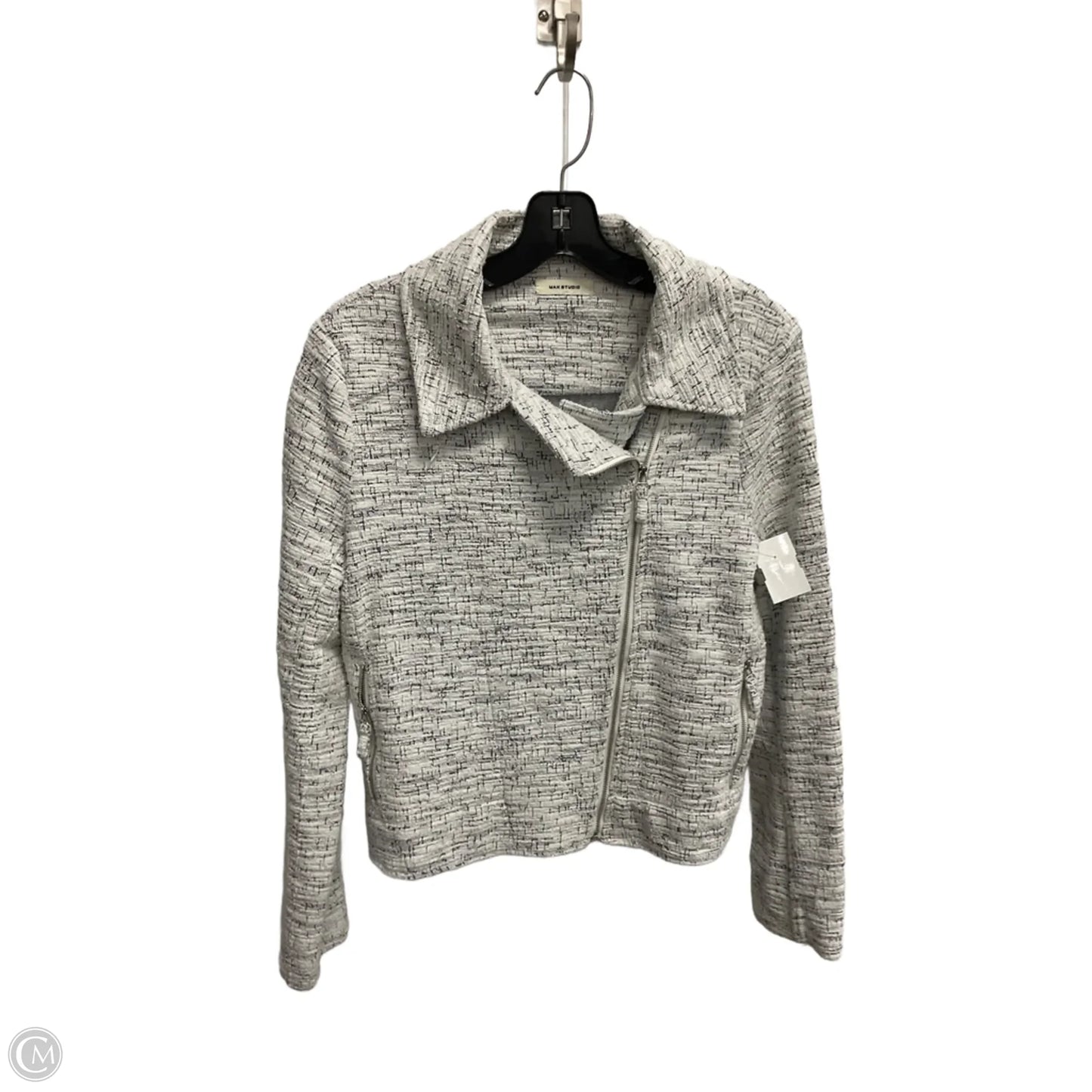 Jacket Moto By Max Studio In White, Size: M