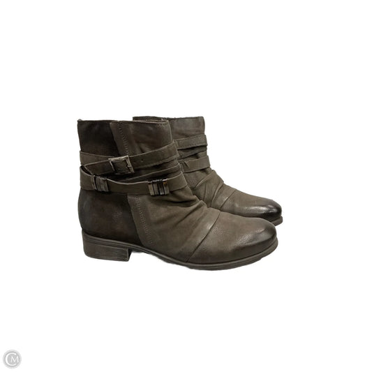 Boots Ankle Heels By Miz Mooz In Brown, Size: 8