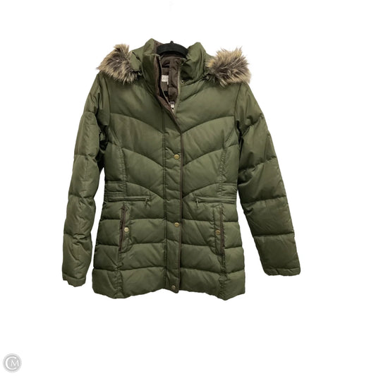 Coat Puffer & Quilted By Larry Levine In Green, Size: S