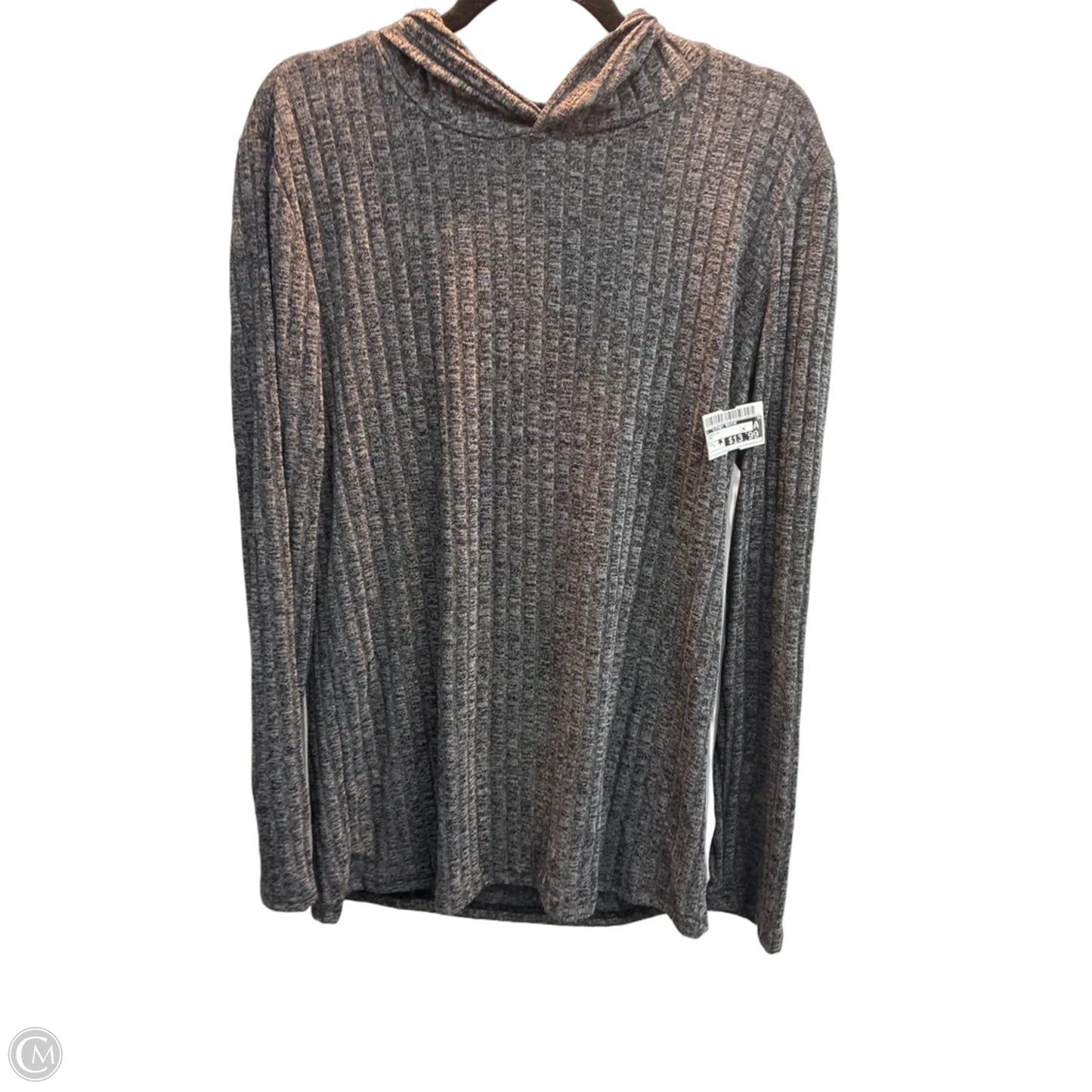 Tunic Long Sleeve By Clothes Mentor In Grey, Size: L