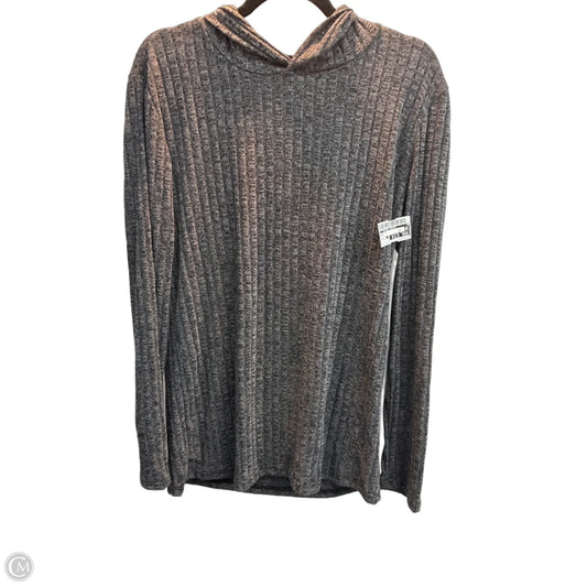 Tunic Long Sleeve By Clothes Mentor In Grey, Size: L