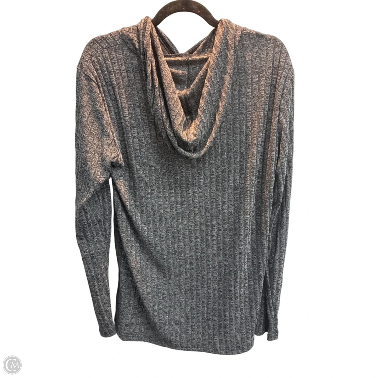 Tunic Long Sleeve By Clothes Mentor In Grey, Size: L