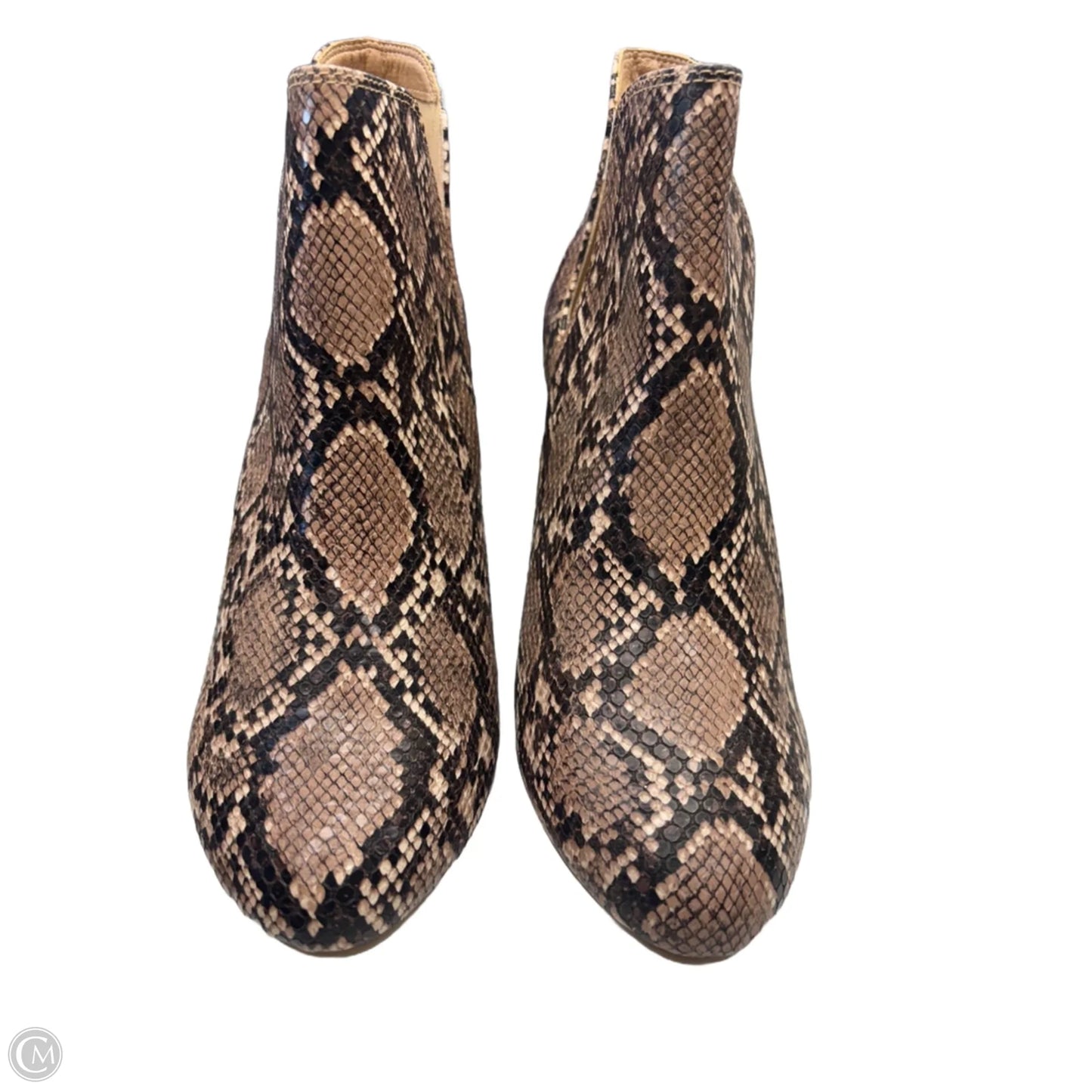 Boots Ankle Heels By Lane Bryant In Snakeskin Print, Size: 11