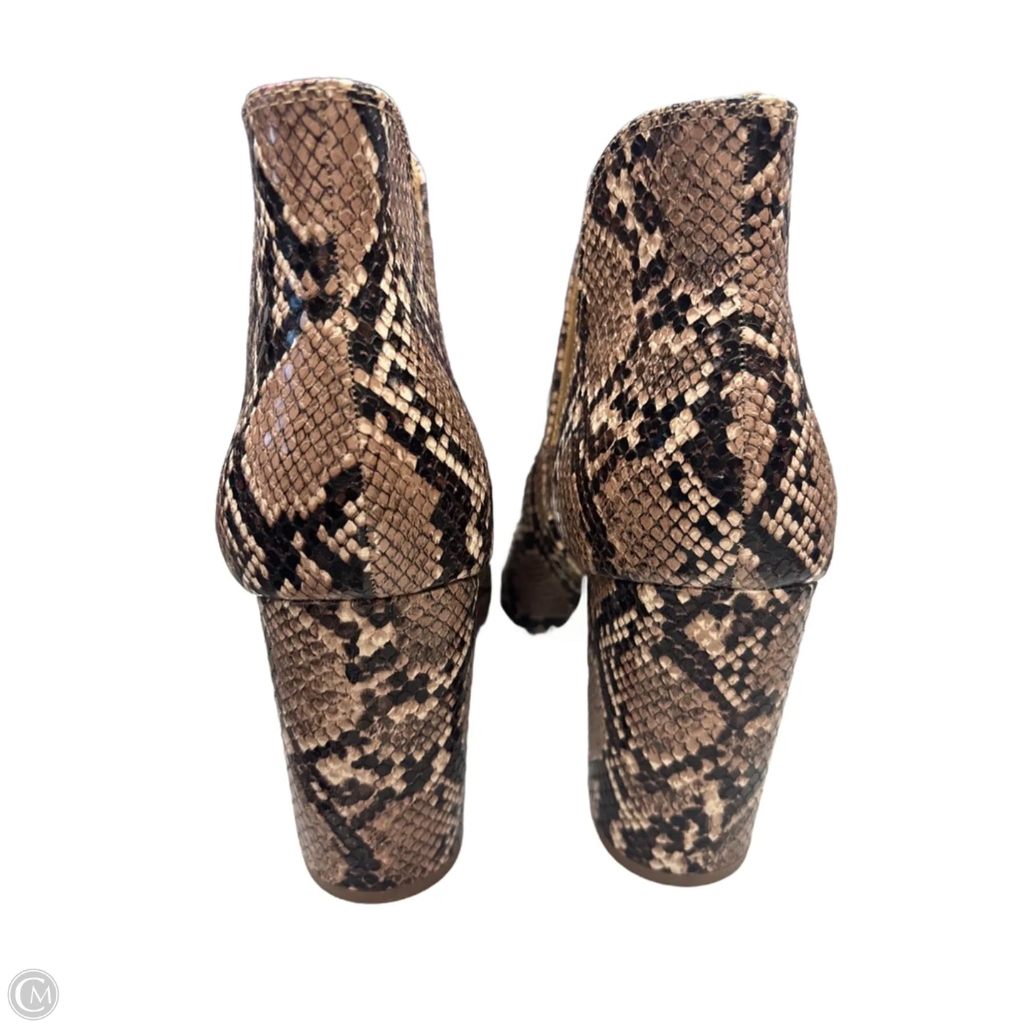 Boots Ankle Heels By Lane Bryant In Snakeskin Print, Size: 11