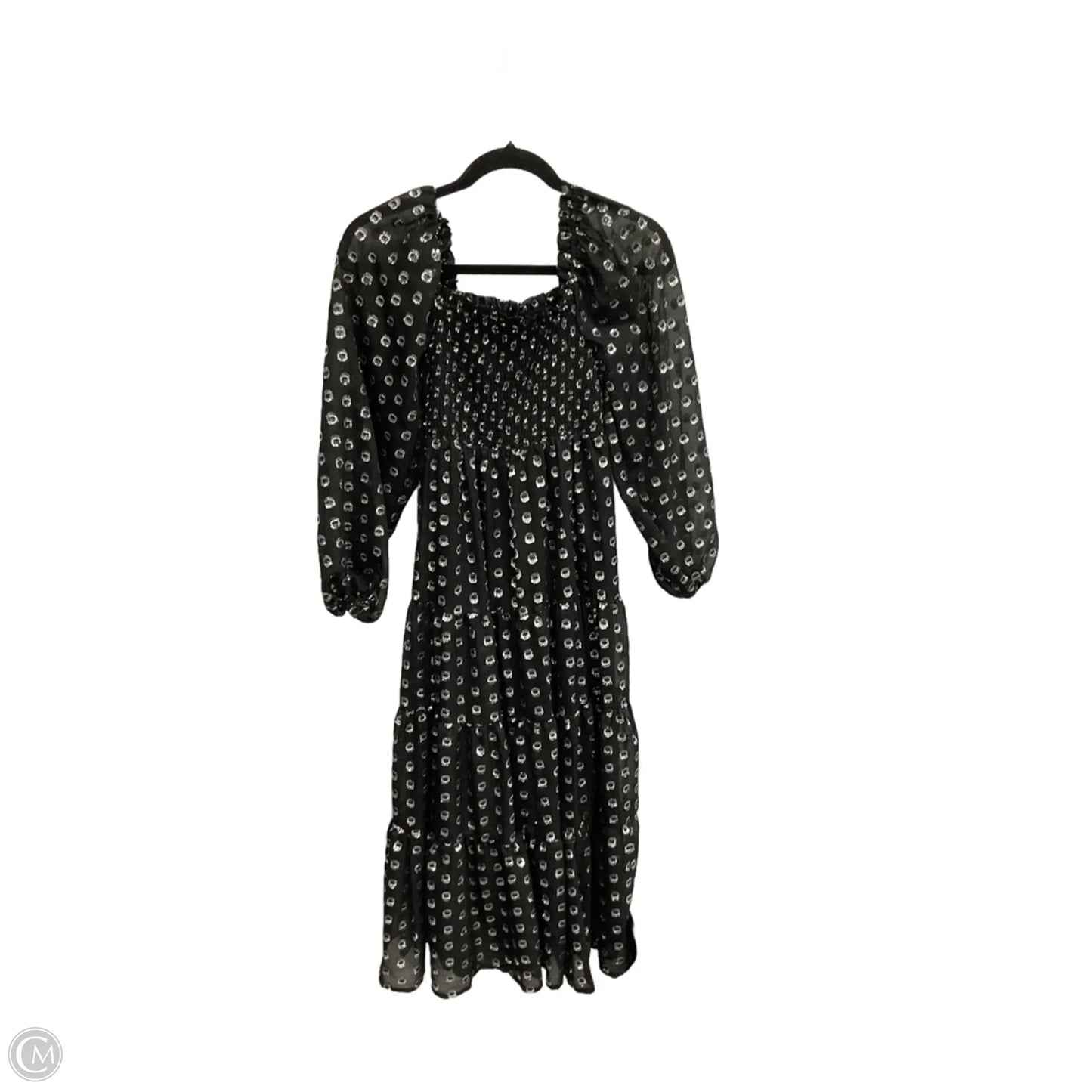 Dress Casual Maxi By A Loves A In Black & Silver, Size: Xs