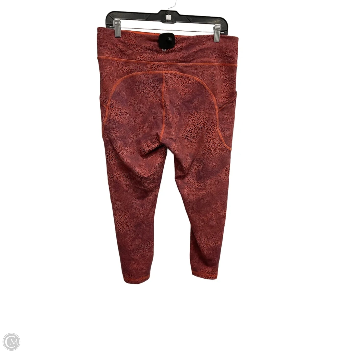 Athletic Leggings Capris By Lululemon In Orange, Size: 14