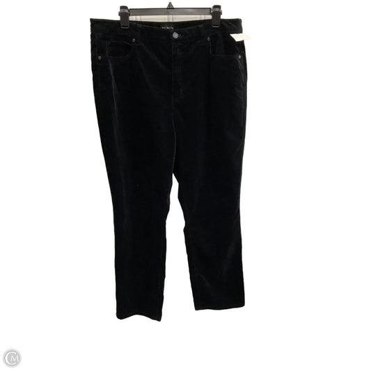 Pants Corduroy By Talbots In Black, Size: 16