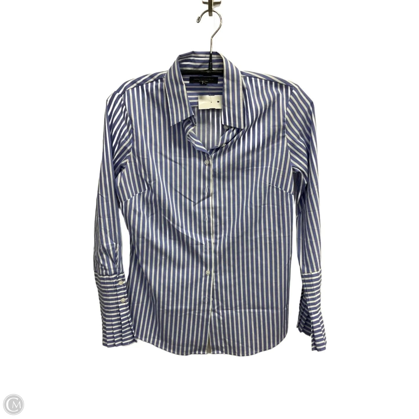 Top Long Sleeve By Banana Republic In Striped Pattern, Size: Xsp
