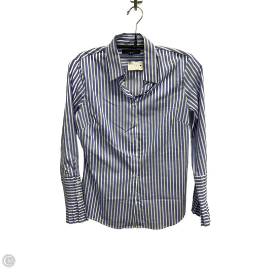 Top Long Sleeve By Banana Republic In Striped Pattern, Size: Xsp