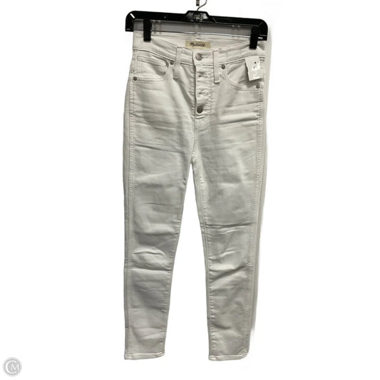 Jeans Skinny By Madewell In White, Size: 0