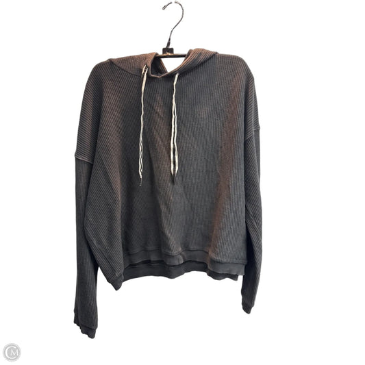Sweatshirt Hoodie By Aerie In Grey, Size: M