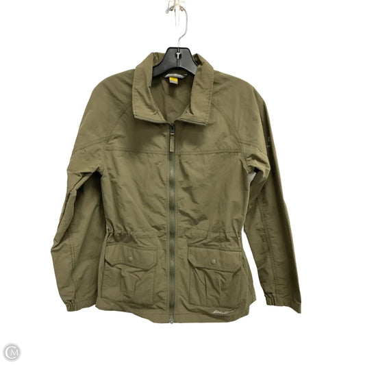 Jacket Utility By Eddie Bauer In Green, Size: S