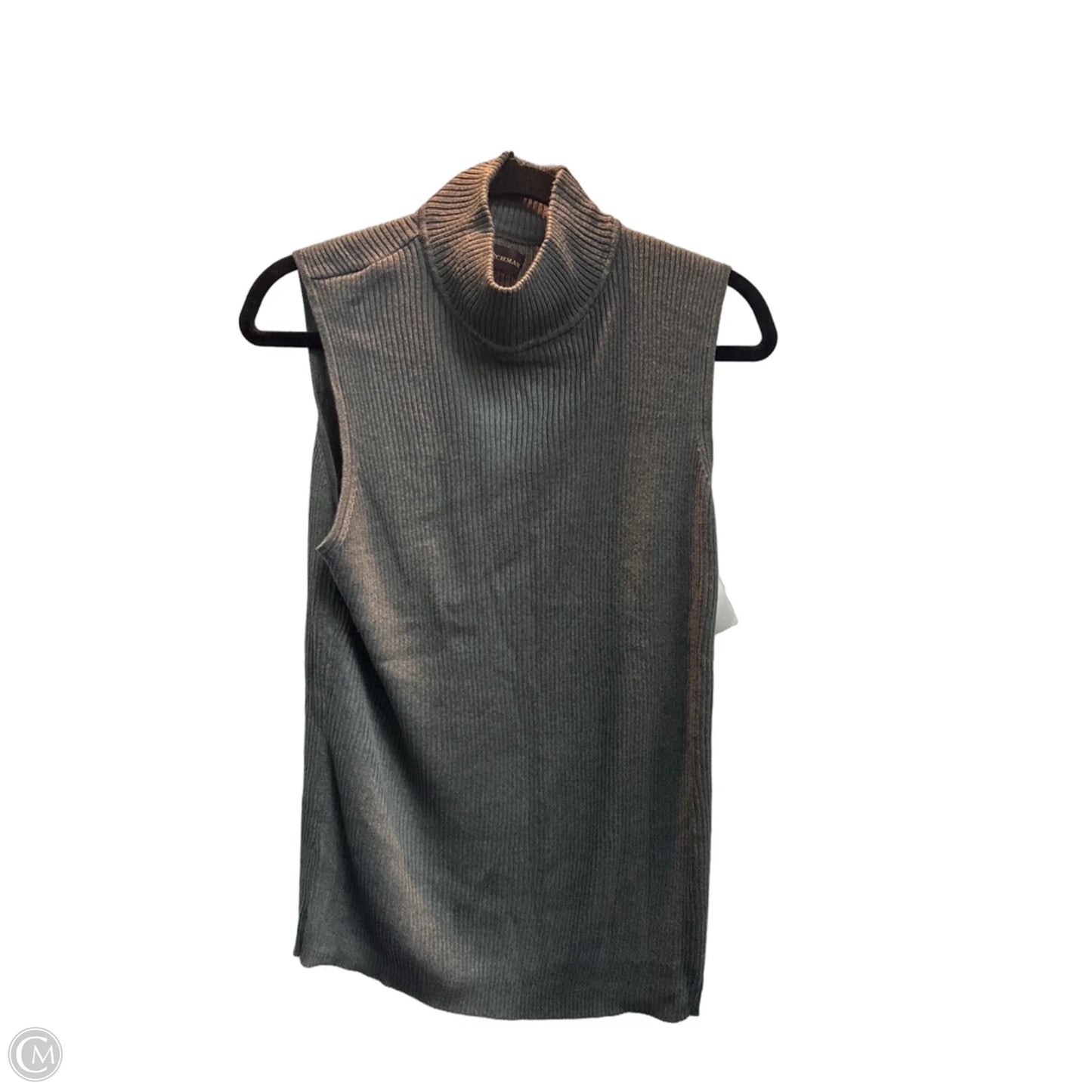 Top Sleeveless By Dana Buchman In Grey, Size: Xl