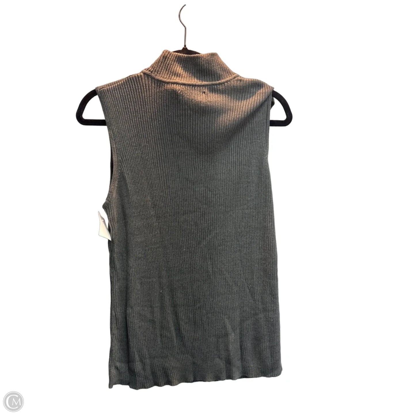 Top Sleeveless By Dana Buchman In Grey, Size: Xl