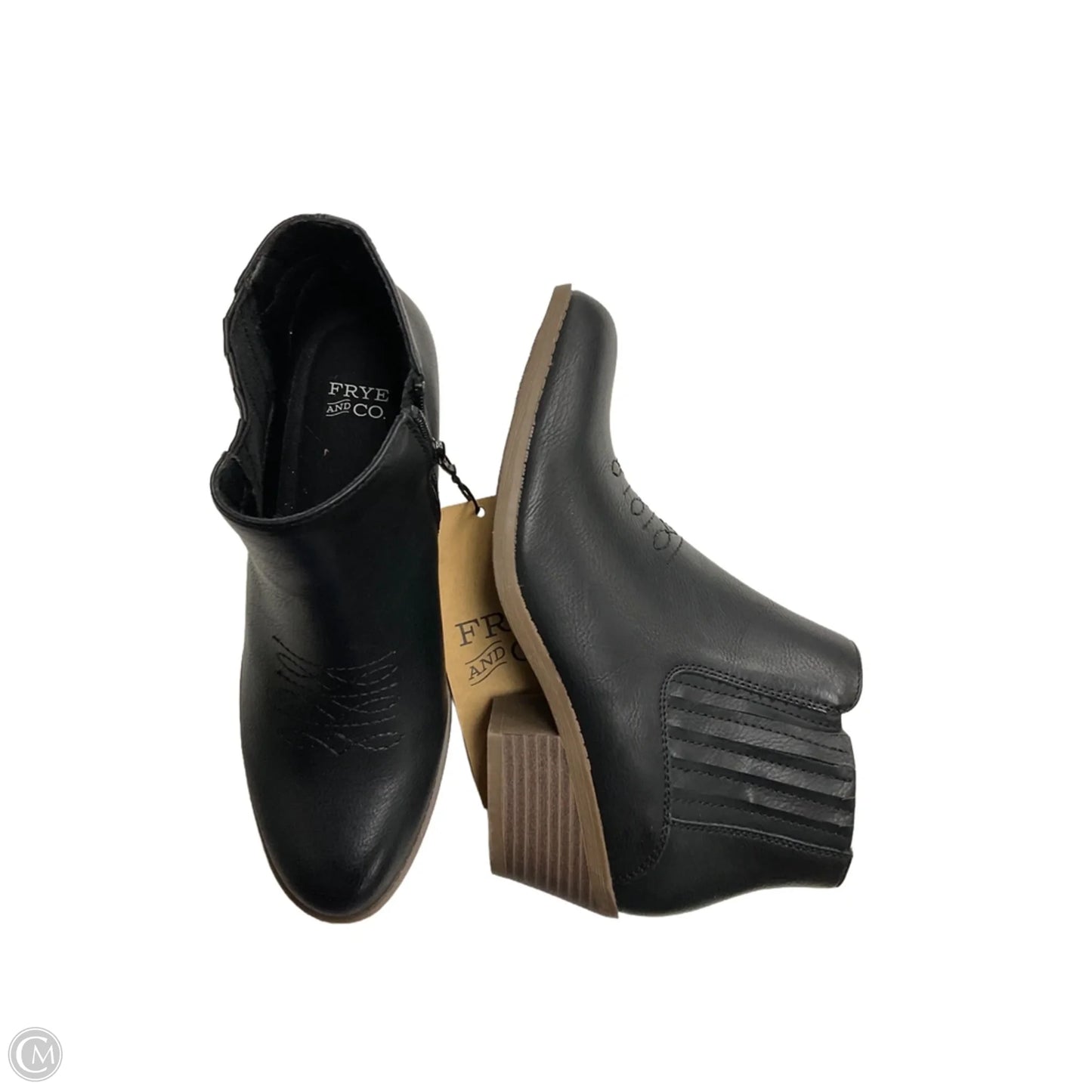 Boots Ankle Heels By Frye And Co In Black, Size: 8.5