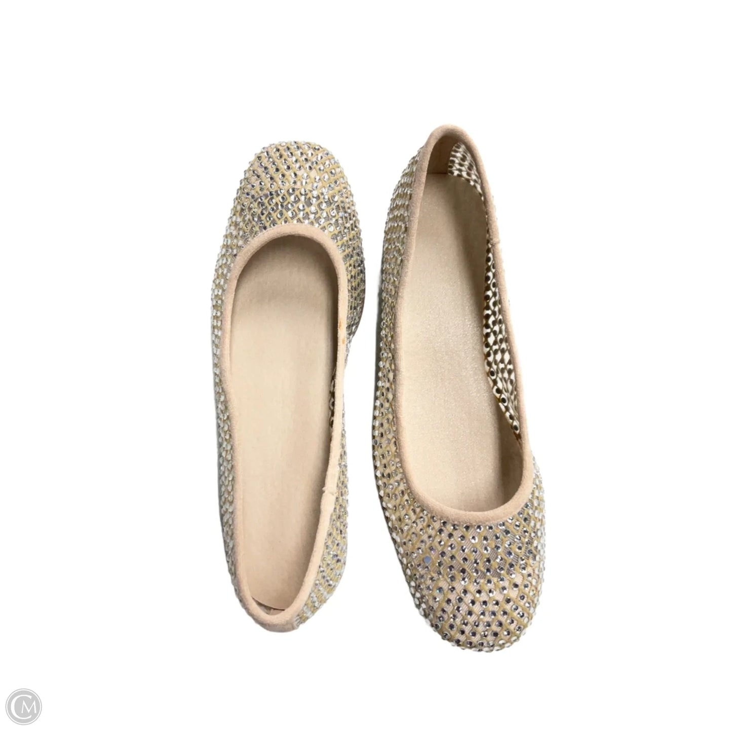 Shoes Flats By Clothes Mentor In Silver, Size: 7.5