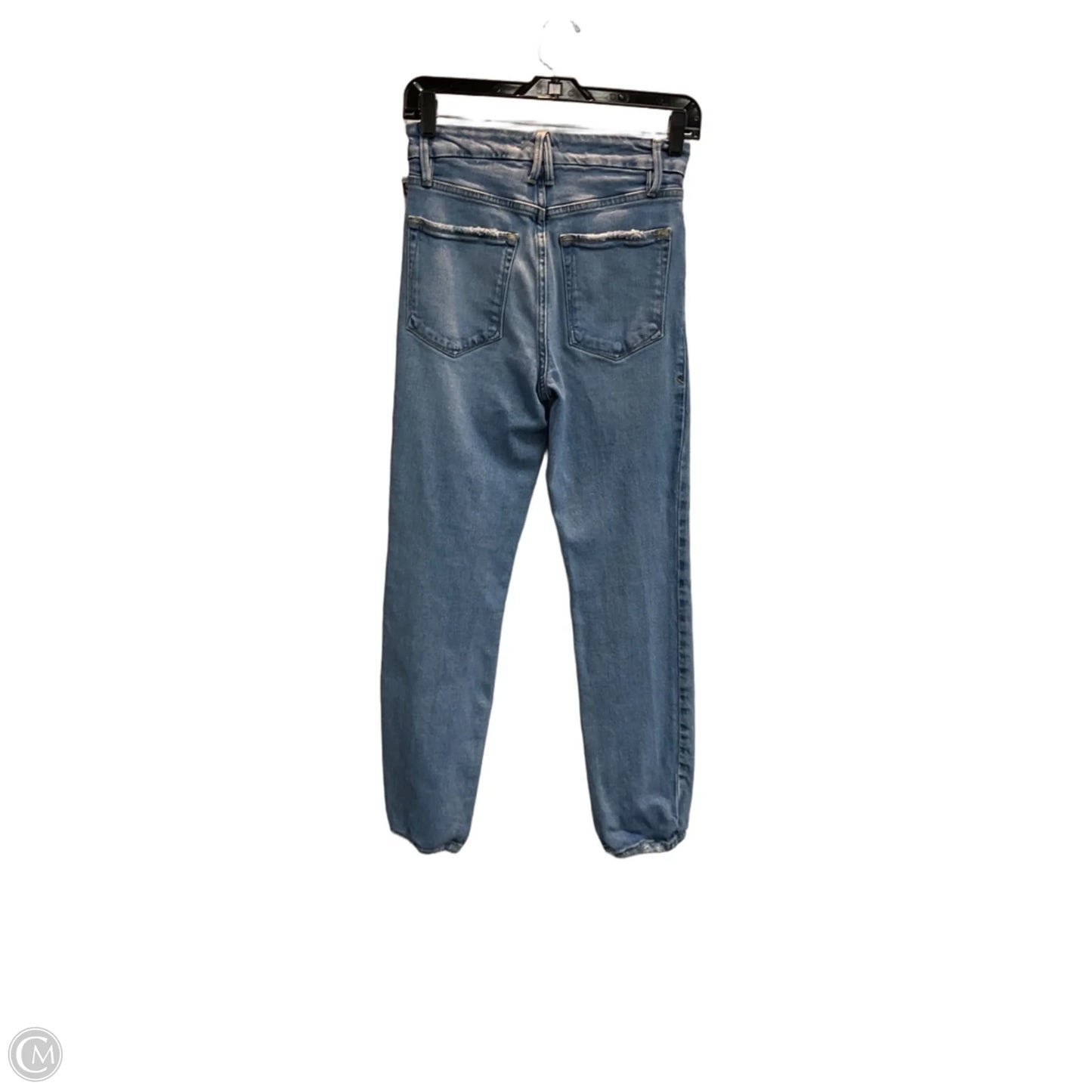Jeans Skinny By Good American In Blue, Size: 0