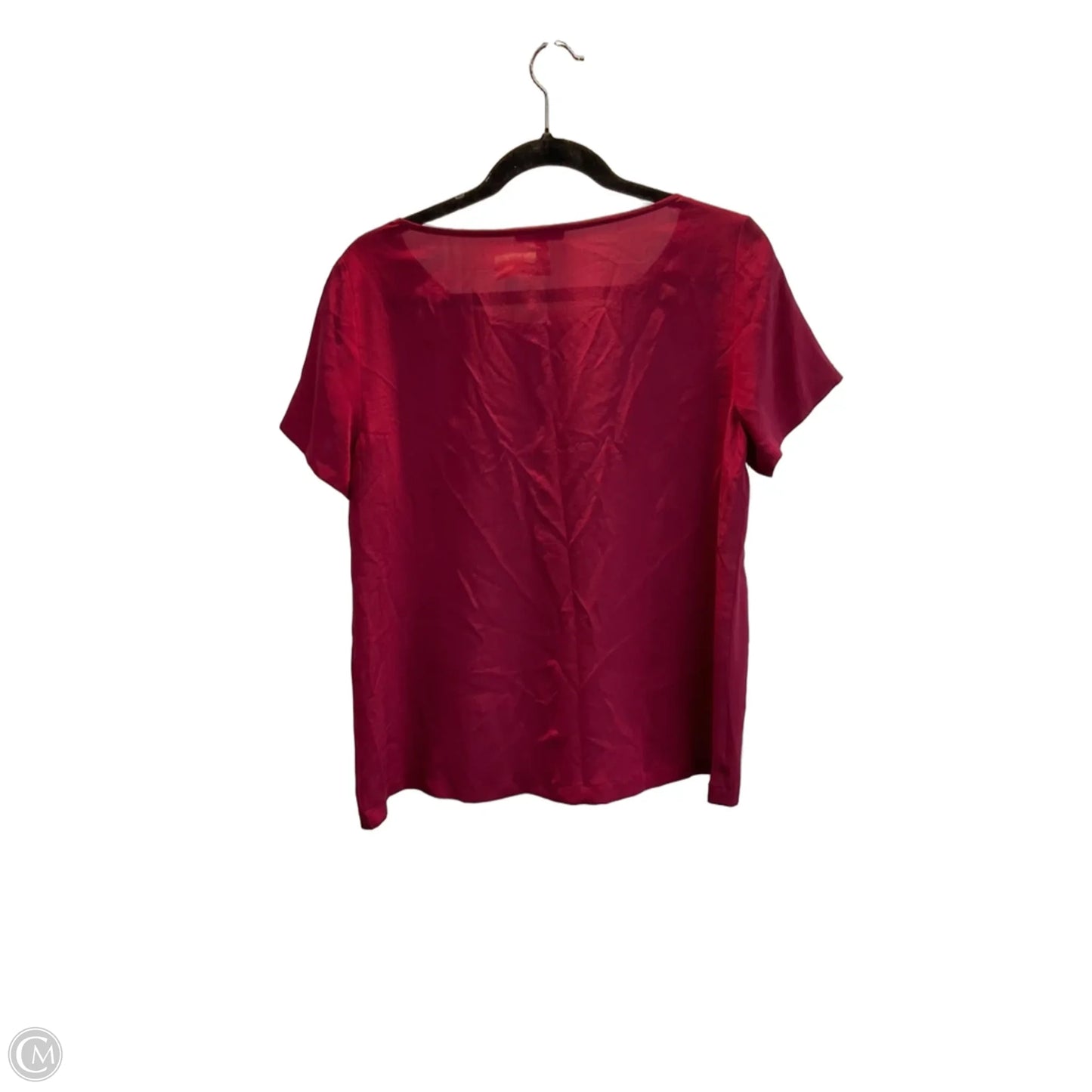 Top Short Sleeve By Eileen Fisher In Red, Size: Xs