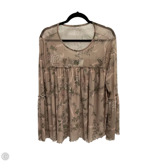 Top Long Sleeve By Torrid In Floral Print, Size: 2x