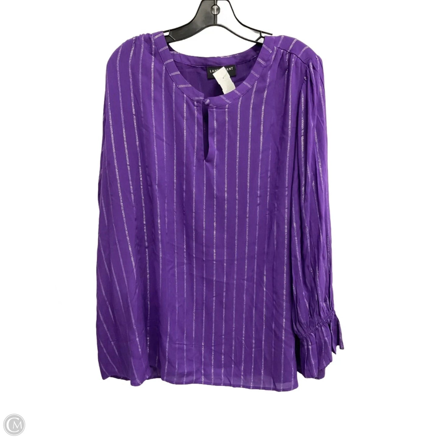 Top Long Sleeve By Lane Bryant In Purple, Size: 3x