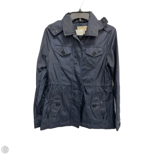 Coat Raincoat By Michael By Michael Kors In Navy, Size: Xs