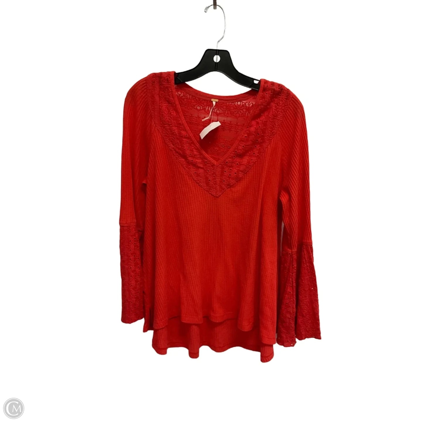 Top Long Sleeve By Free People In Orange, Size: S