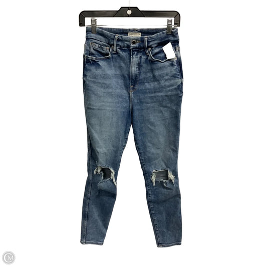 Jeans Skinny By Good American In Blue, Size: 4