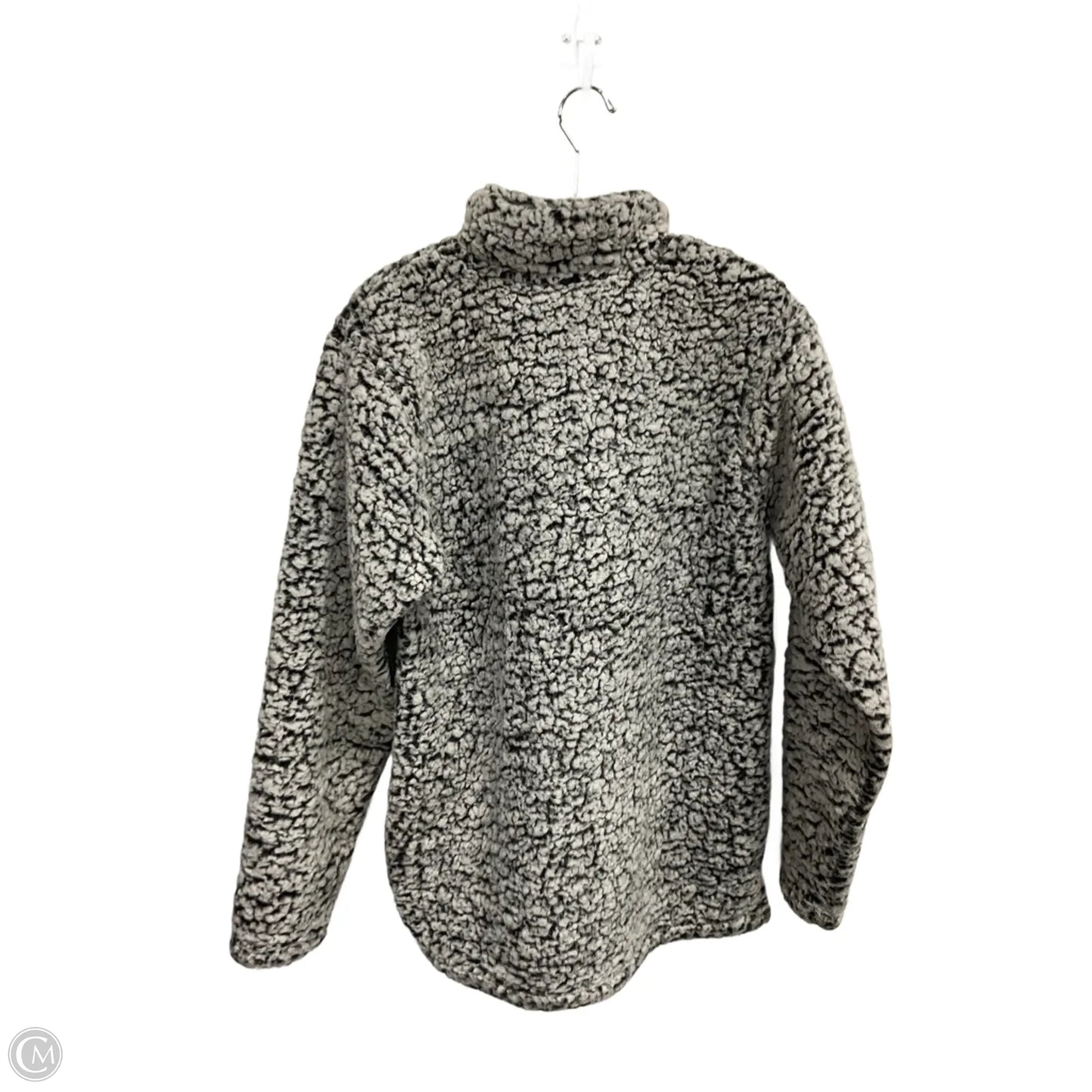 Jacket Faux Fur & Sherpa By Clothes Mentor In Grey, Size: S