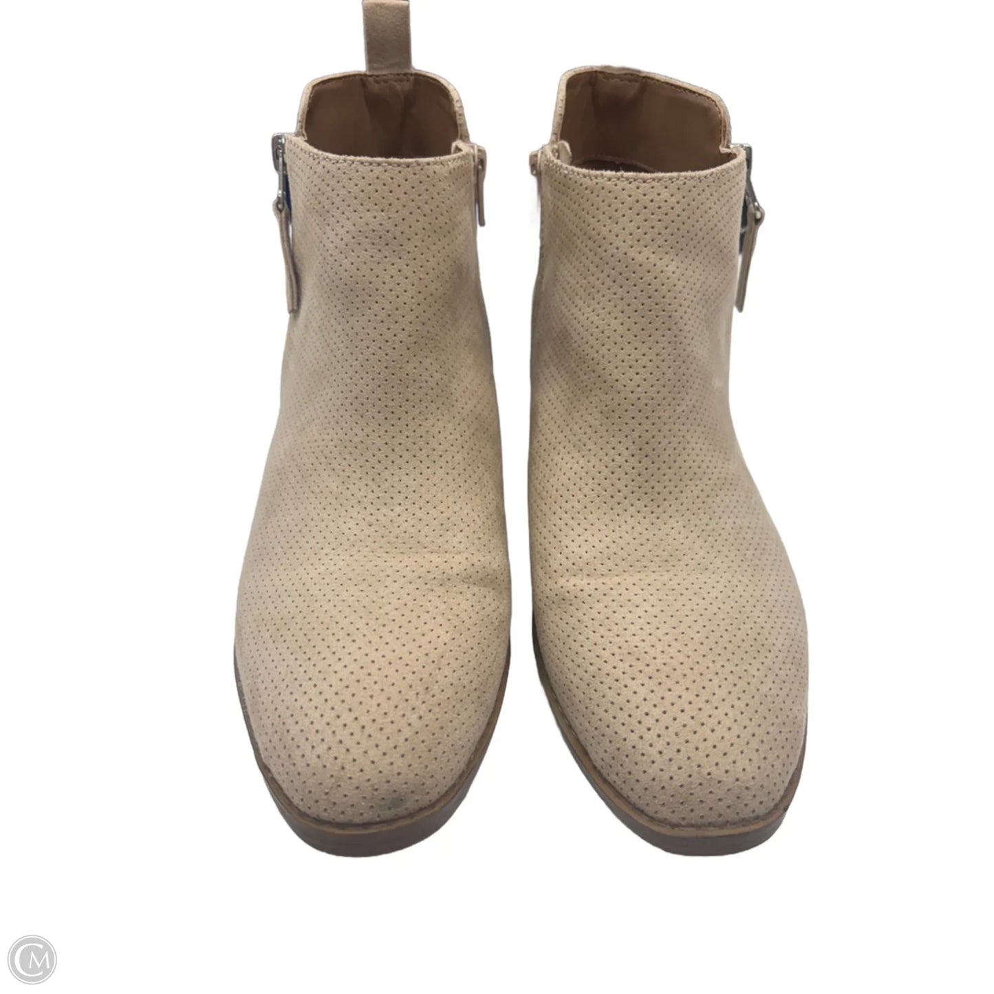 Boots Ankle Heels By Universal Thread In Beige, Size: 9