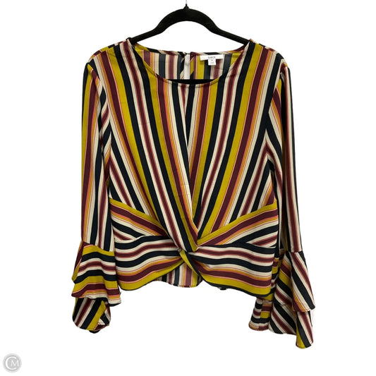 Top Long Sleeve By Bar Iii In Striped Pattern, Size: Xl