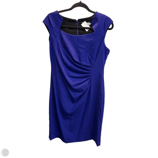 Dress Work By Calvin Klein In Blue, Size: Lp
