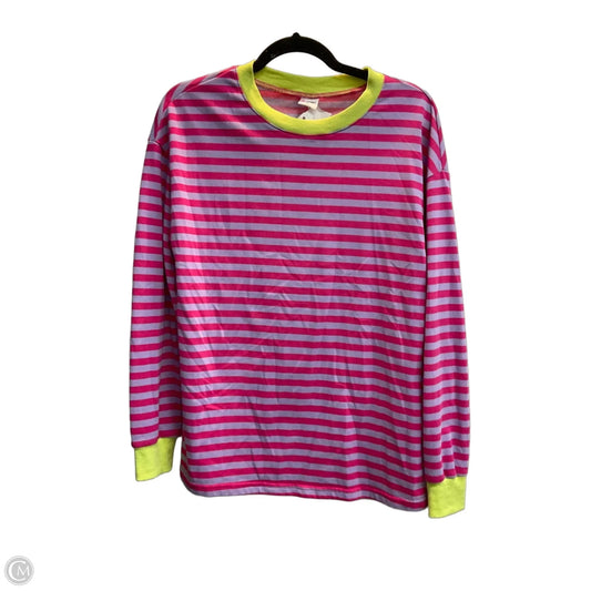 Top Long Sleeve By Clothes Mentor In Striped Pattern, Size: M