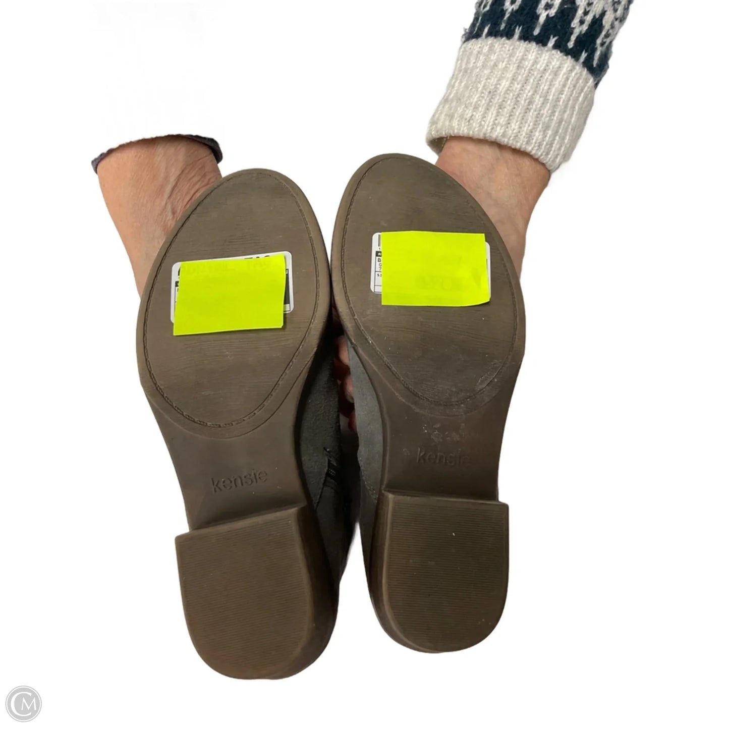 Boots Ankle Heels By Kensie In Grey, Size: 7