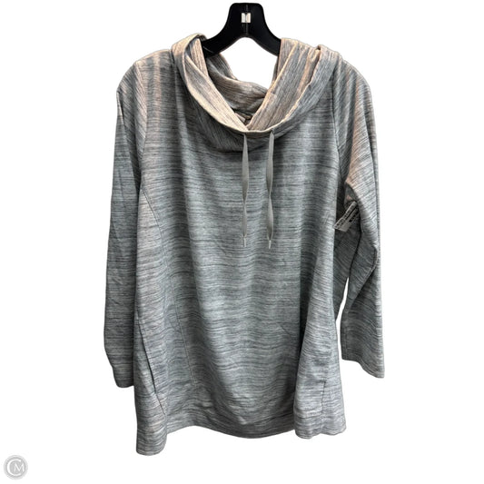 Sweatshirt Collar By Eddie Bauer In Grey, Size: S